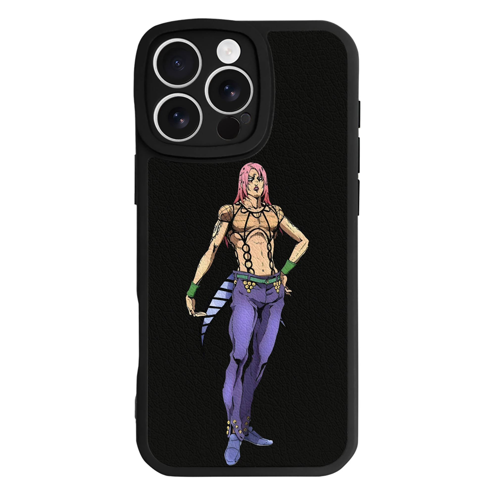 （画像用） ジョジョの奇妙な冒険 ビネガー?ドッピオ JoJo's Bizarre Adventure Vinegar Doppio 【iPhone 16シリーズ対応】シリコンスマホケース（レザー調） 材質：シリコン